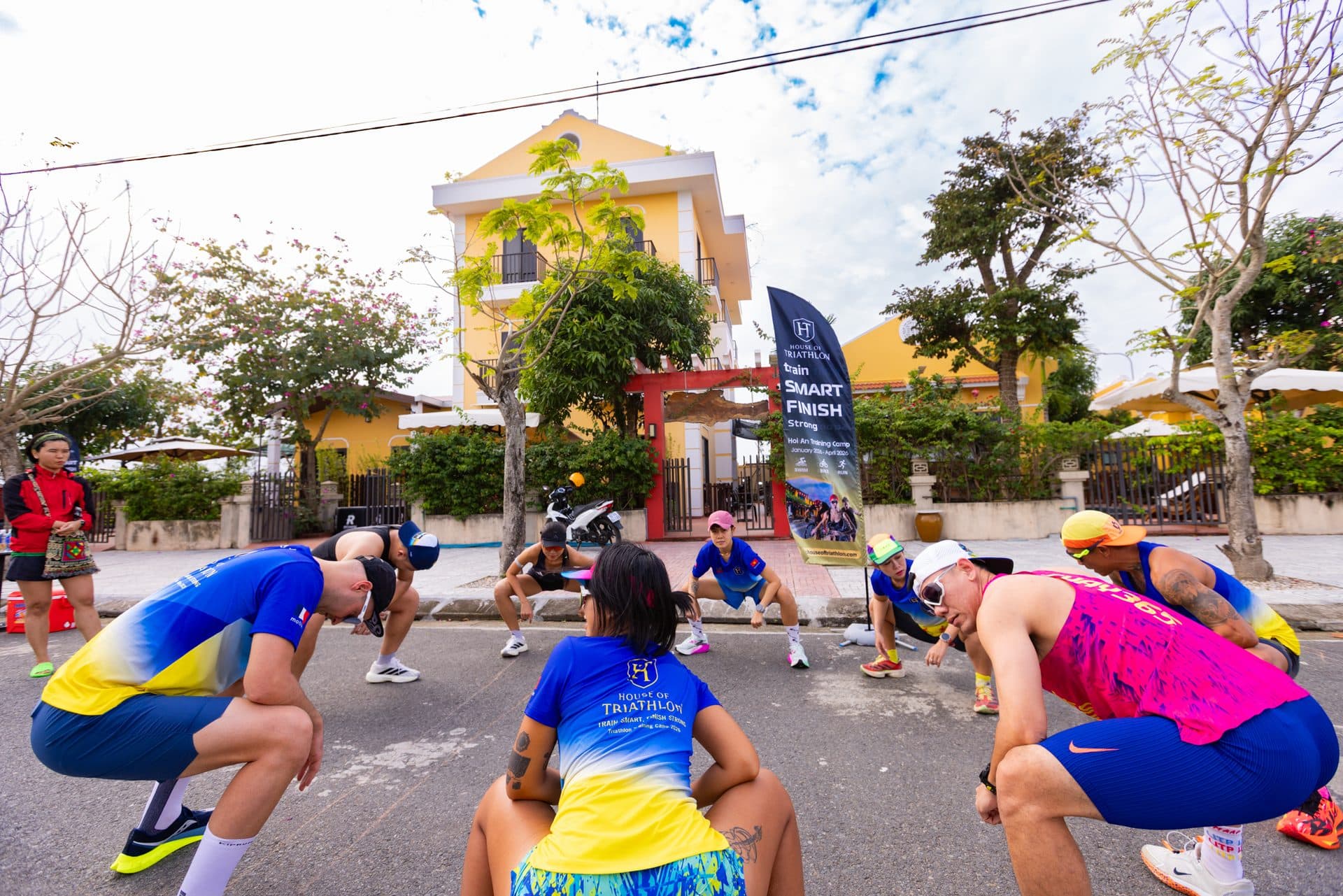 House of Triathlon athletes at the inaugural Hoi An training camp